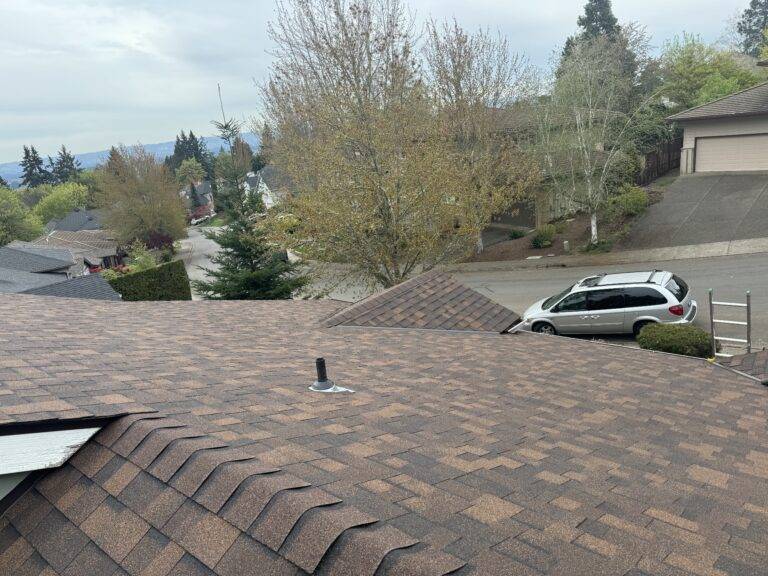 brown architectural shingles installed by suncrest roofing